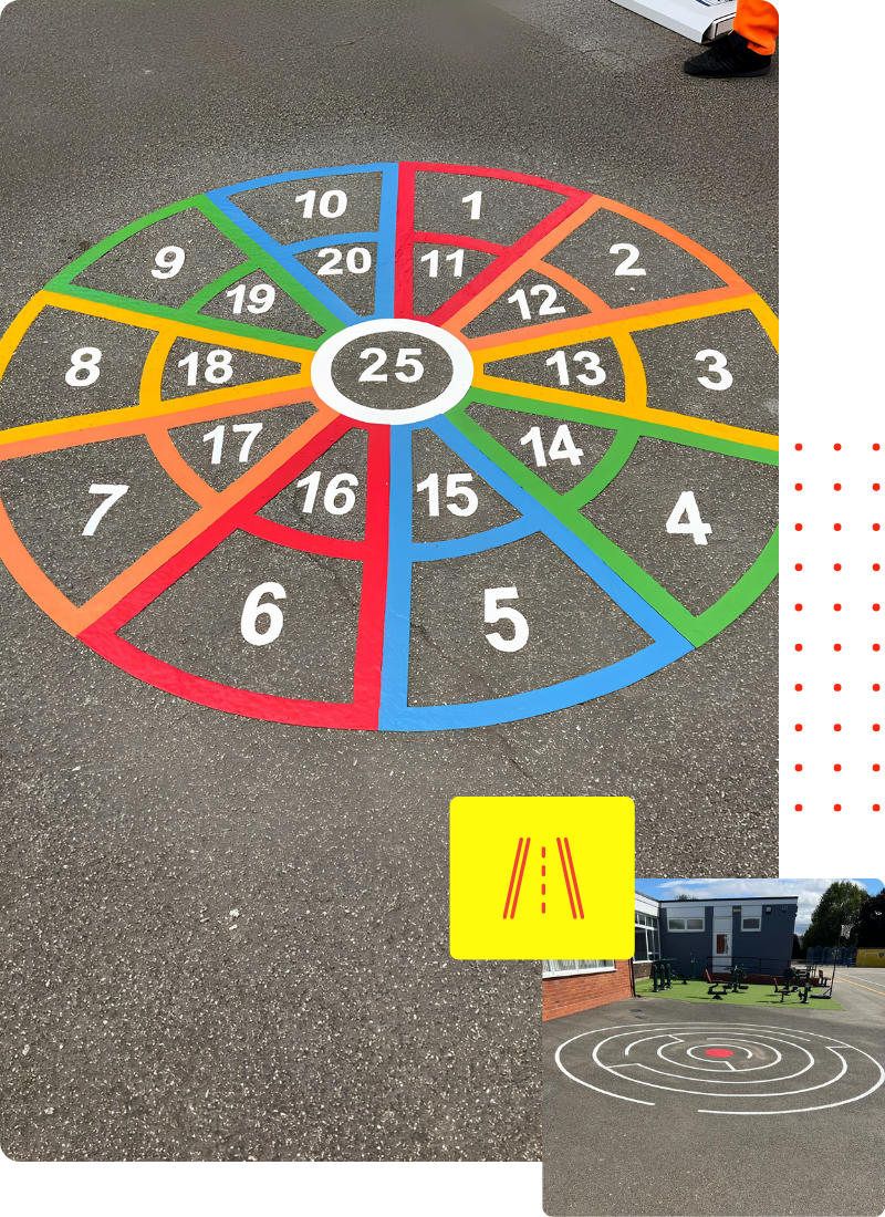 Creative playground markings primary school UK